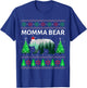 Family Matching Ugly Christmas Sweater Momma Bear Xmas T-Shirt - T-Shirt | Royal
