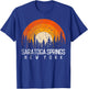 Saratoga Springs New York NY Shirt Retro Vintage 80s Gift T-Shirt - T-Shirt | Royal
