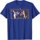 Medieval Rabbit & Dog Sword Fighting Cute Vintage Retro Men Women Girls Kids T-Shirt - T-Shirt | Royal