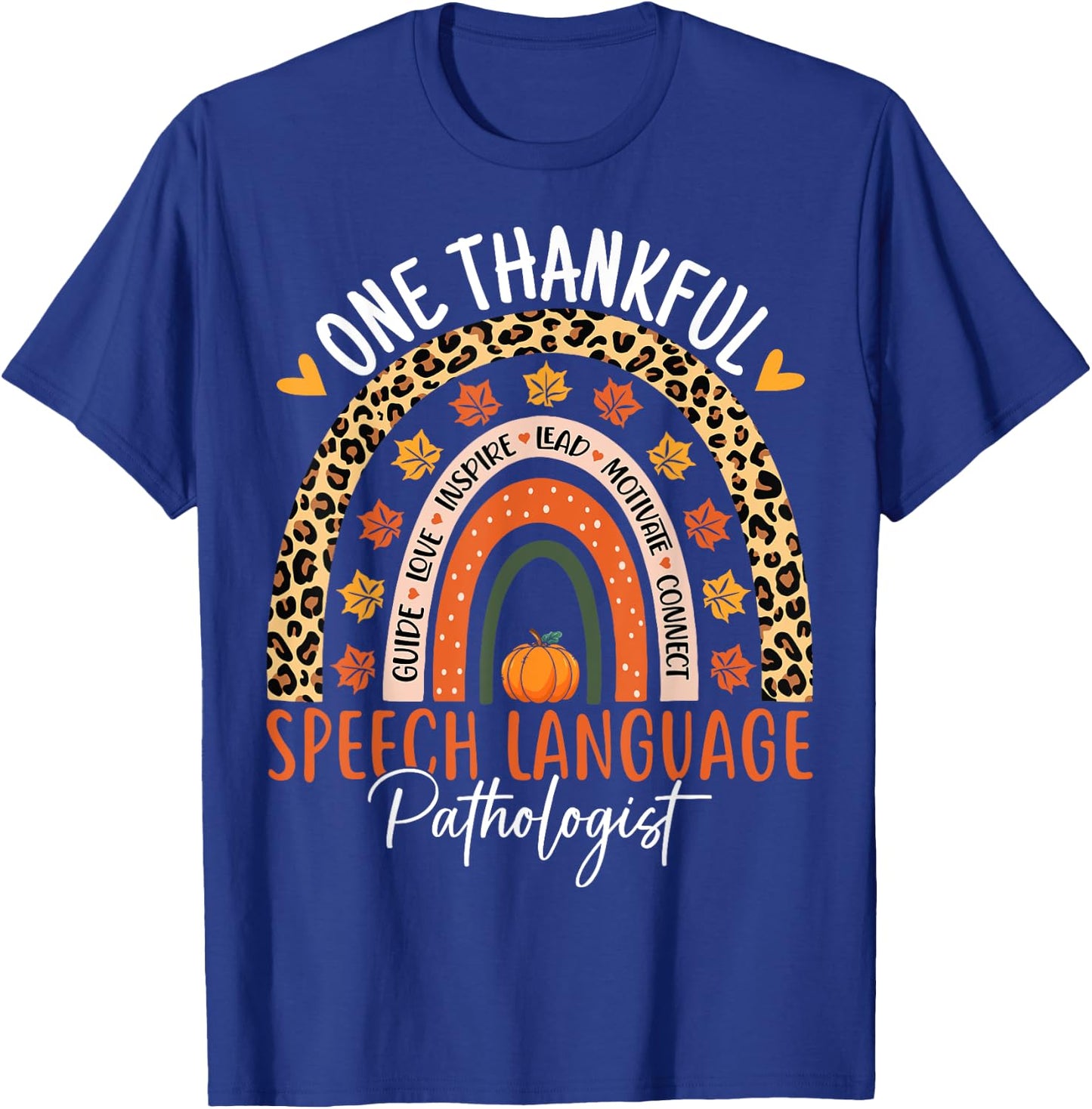 Speech Language Pathologist Thanksgiving SLP Therapist T-Shirt - T-Shirt | Royal