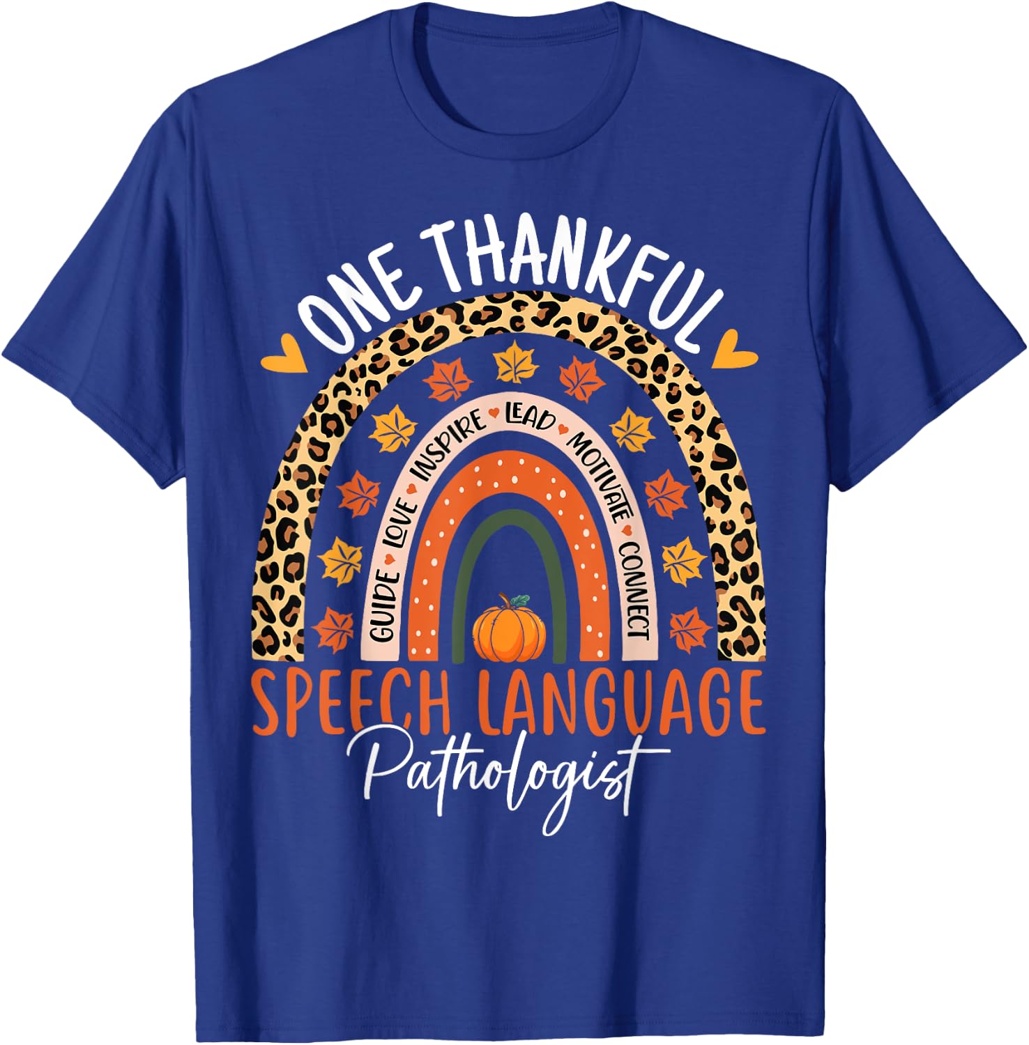 Speech Language Pathologist Thanksgiving SLP Therapist T-Shirt - T-Shirt | Royal