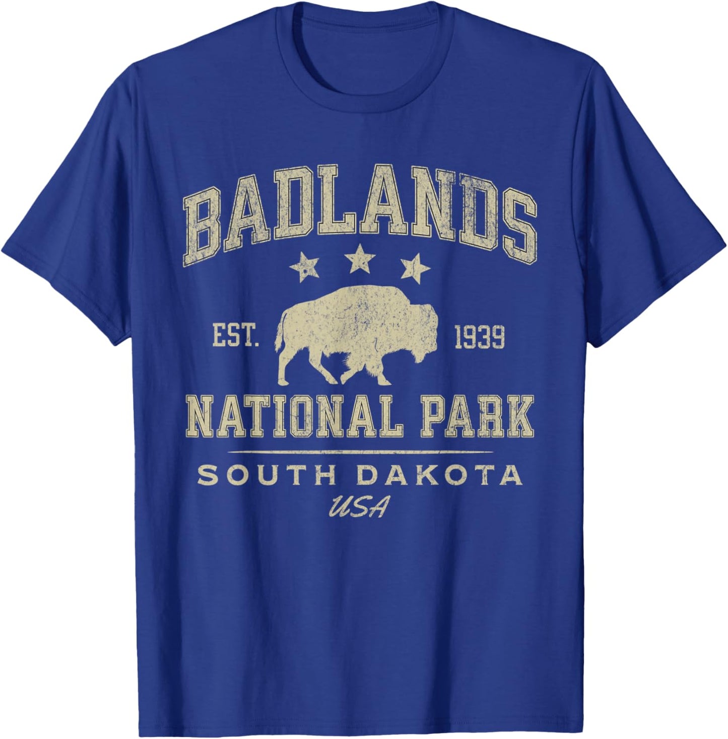 Badlands National Park South Dakota Nature Hiking Outdoors T-Shirt - T-Shirt | Royal