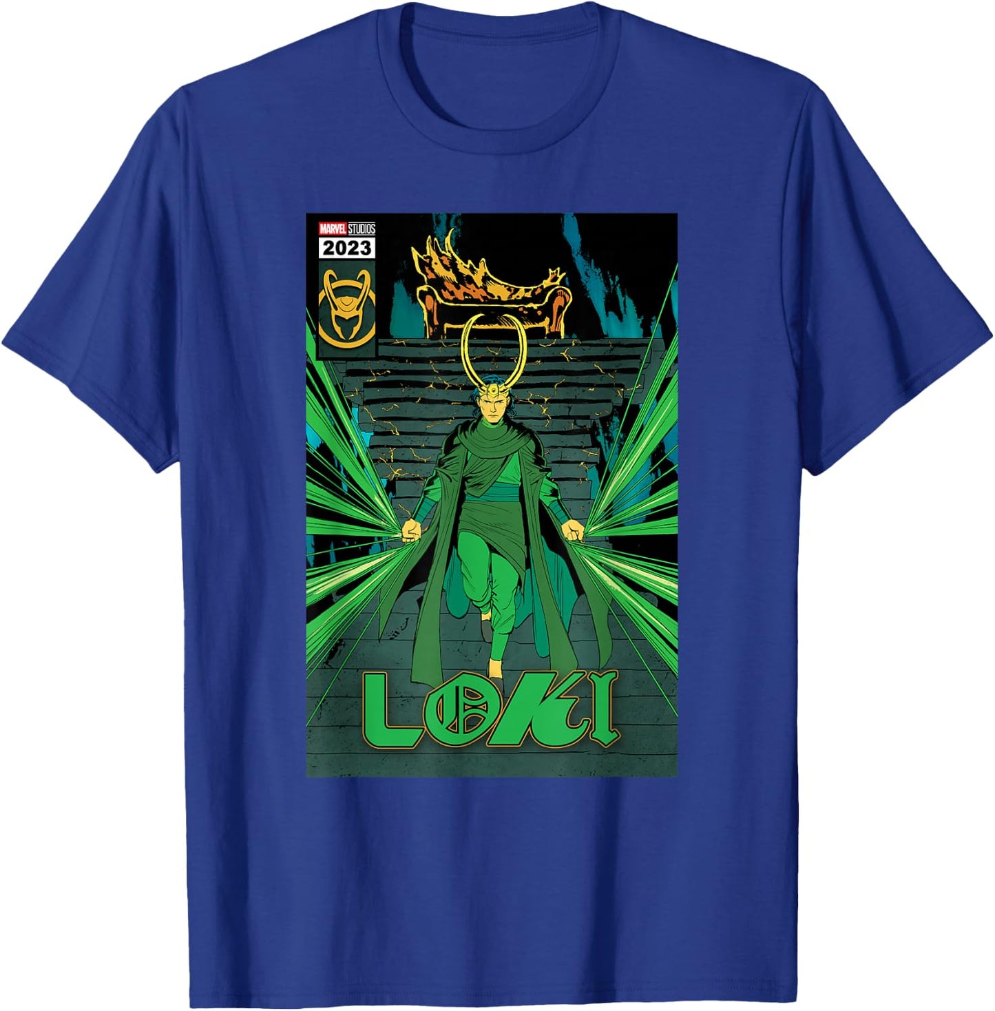 Marvel Studios Loki Season 2 God Loki Comic Cover Art Homage T-Shirt - T-Shirt | Royal