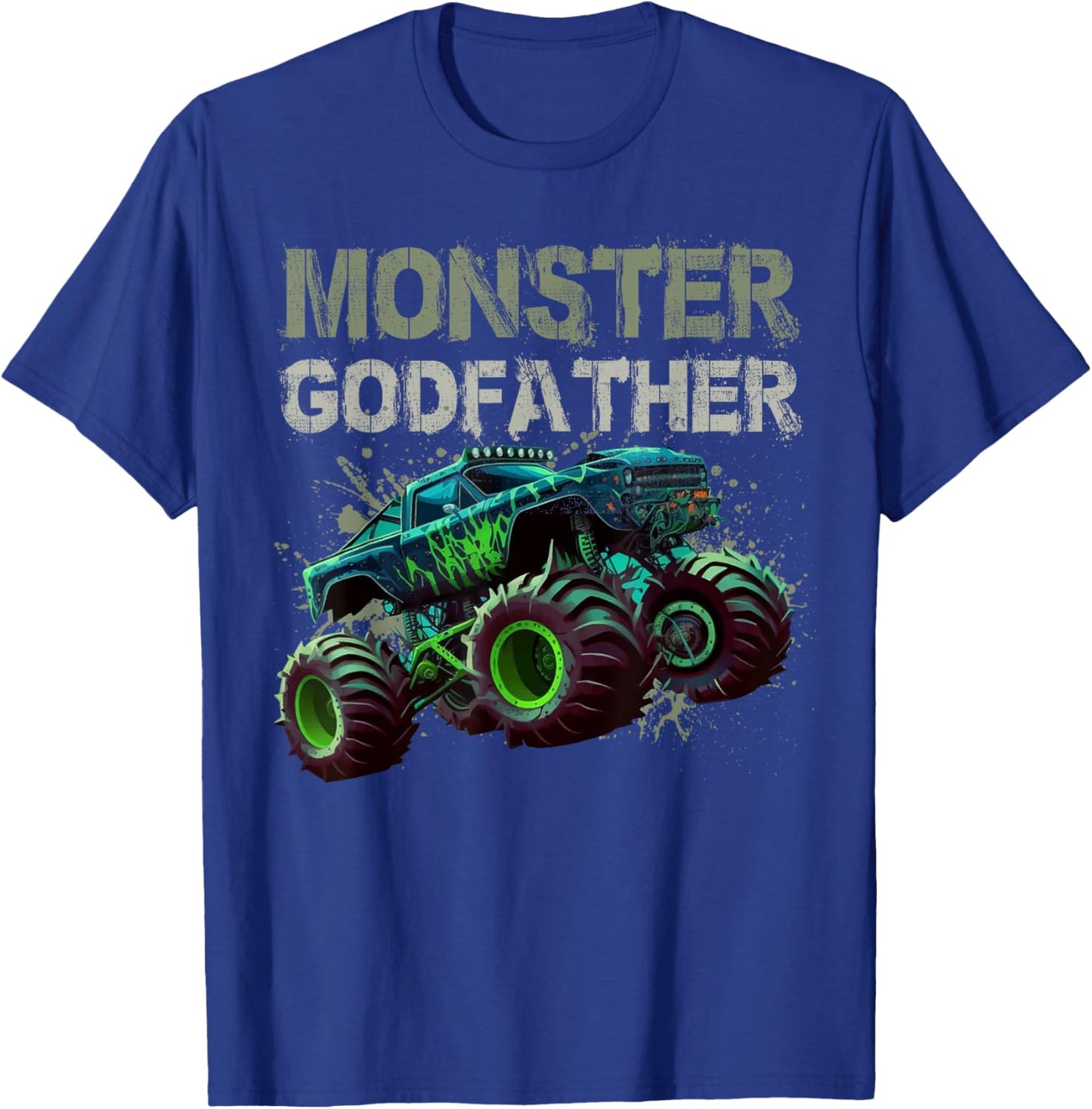 Monster Truck Godfather Family Matching Monster Truck Lovers T-Shirt - T-Shirt | Royal