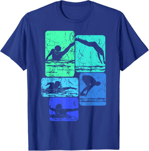 Swimming Swimmers T-Shirt - T-Shirt | Royal