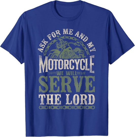 Classic Motorcycle Biker Jesus Faith Christian Biker As For T-Shirt - T-Shirt | Royal
