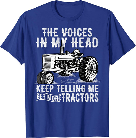 Get More Tractors Funny Quotes Tractors Driver Farmer Gifts T-Shirt - T-Shirt | Royal