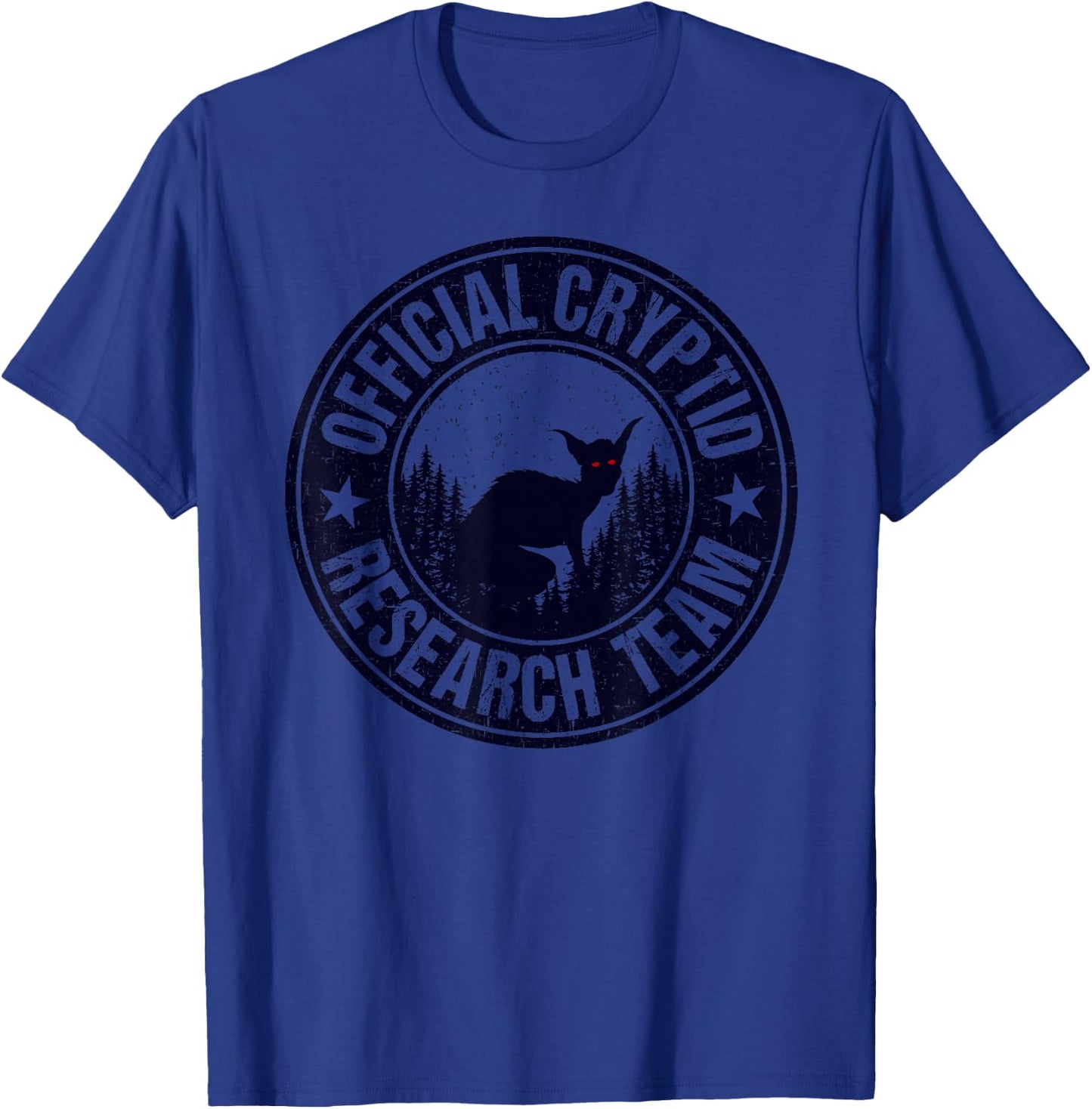 Official Cryptid Research Team Cryptozoology El Chupacabra T-Shirt - T-Shirt | Royal