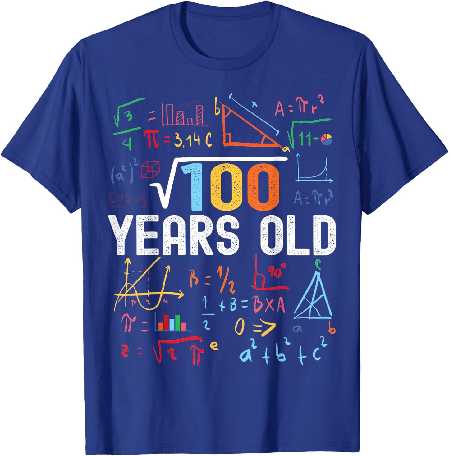 Square Root of 100 10th Birthday 10 Years Old Birthday T-Shirt - T-Shirt | Royal
