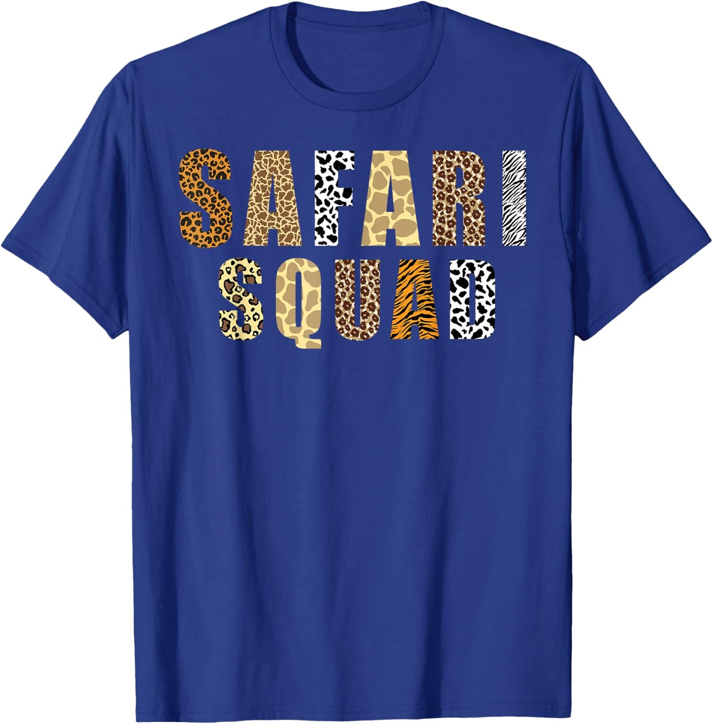 Safari Art Women Zoologist African Print Zoo Safari T-Shirt - T-Shirt | Royal