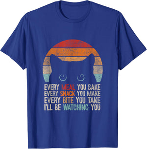 Every snack you make Every meal you bake Cat Women Girls Kids T-Shirt - T-Shirt | Royal