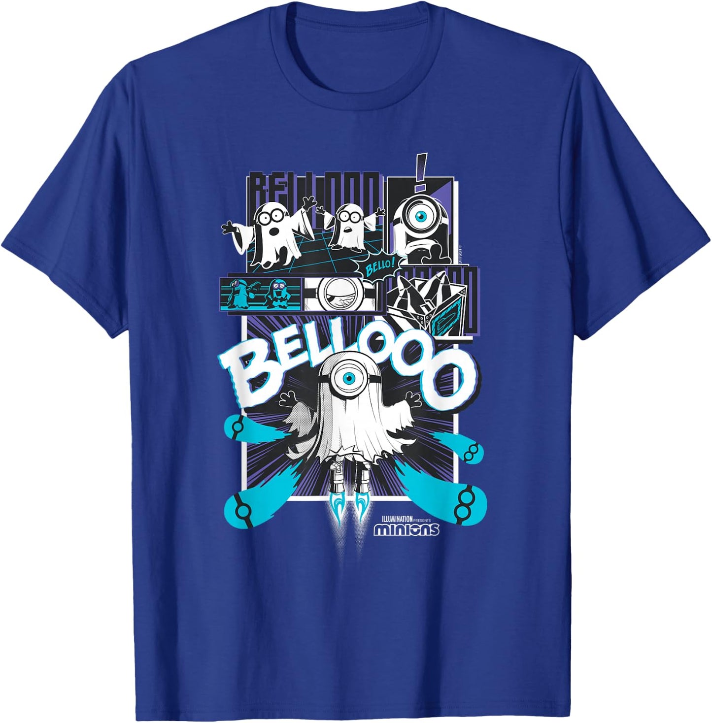 Minions Ghost Bello Halloween T-Shirt - T-Shirt | Royal