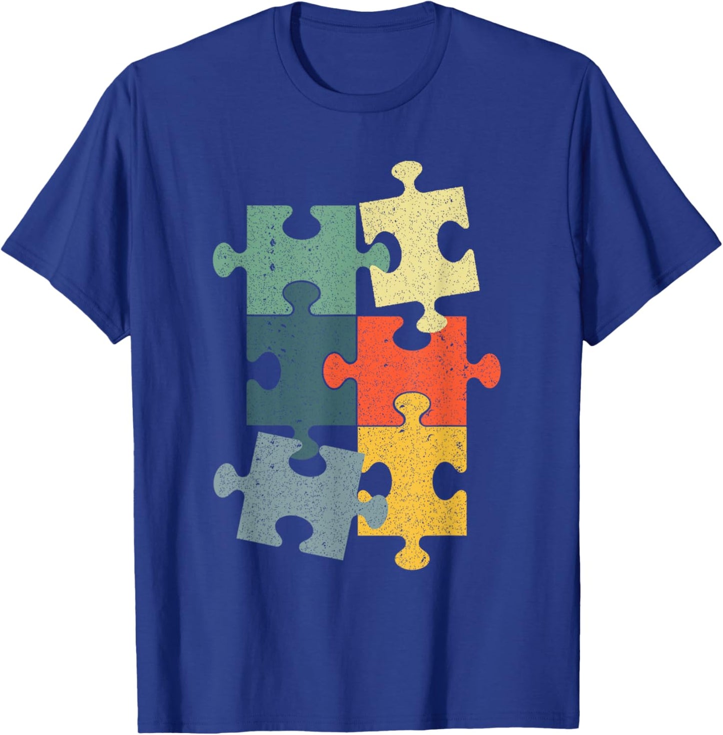 Cute Puzzle Piece Design Women Puzzler Jigsaw Puzzle T-Shirt - T-Shirt | Royal