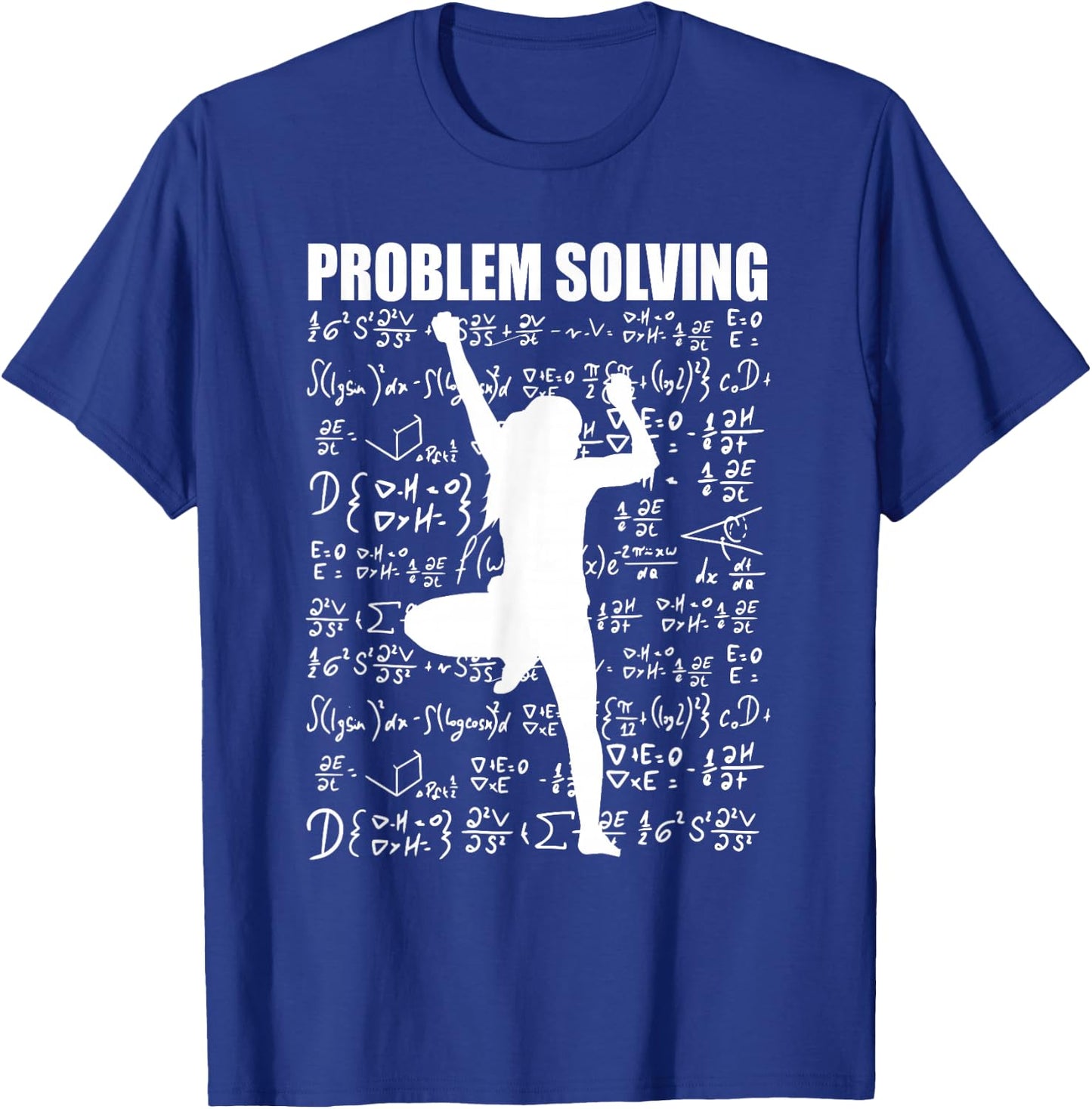 Problem Solving Bouldering Climbing Women Rock Climber T-Shirt - T-Shirt | Royal