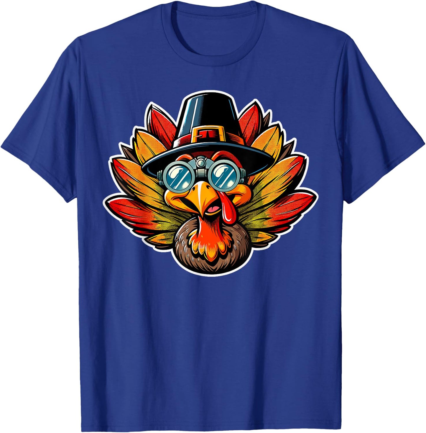 Optometry Thanksgiving Turkey Optometrist Eye Doctor Funny T-Shirt - T-Shirt | Royal