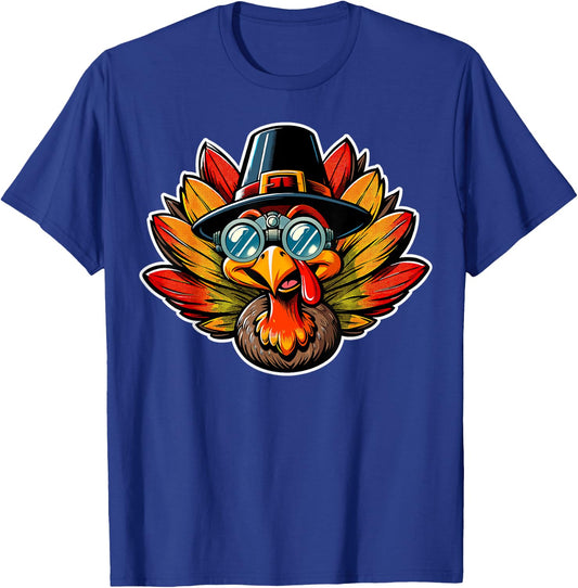 Optometry Thanksgiving Turkey Optometrist Eye Doctor Funny T-Shirt - T-Shirt | Royal