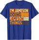Retro I'm JAMESON Doing JAMESON Things Funny Birthday Joke T-Shirt - T-Shirt | Royal