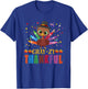 Thanksgiving Turkey Cray-zy Thankful CrayOn T-Shirt - T-Shirt | Royal