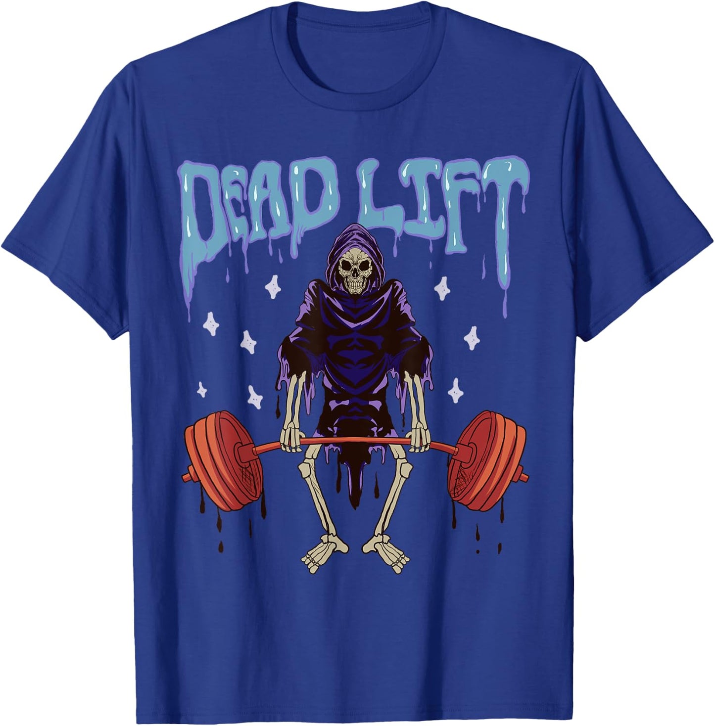 Funny Gym - Grim Reaper Deadlift Workout - Occult T-Shirt - T-Shirt | Royal