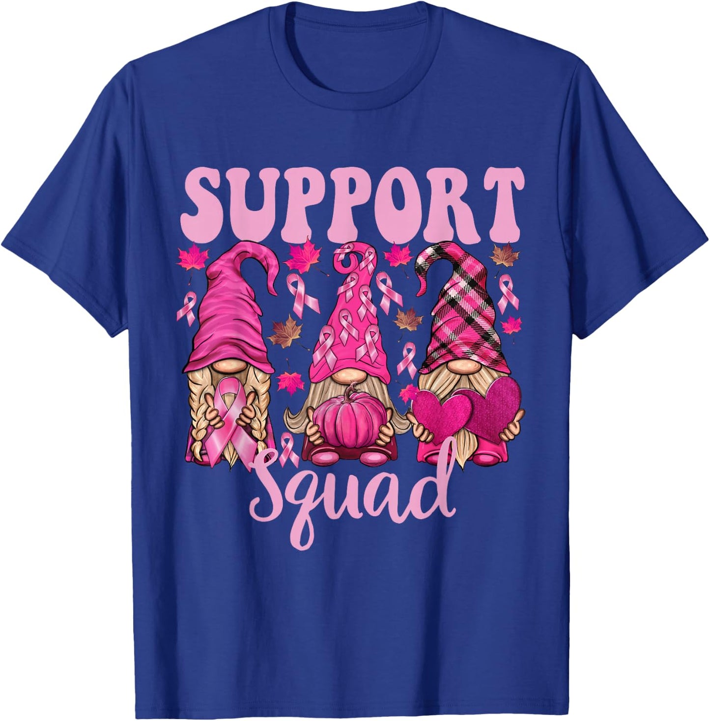 Breast Cancer Shirts Gnomes Support Squad Gnomies T-Shirt - T-Shirt | Royal