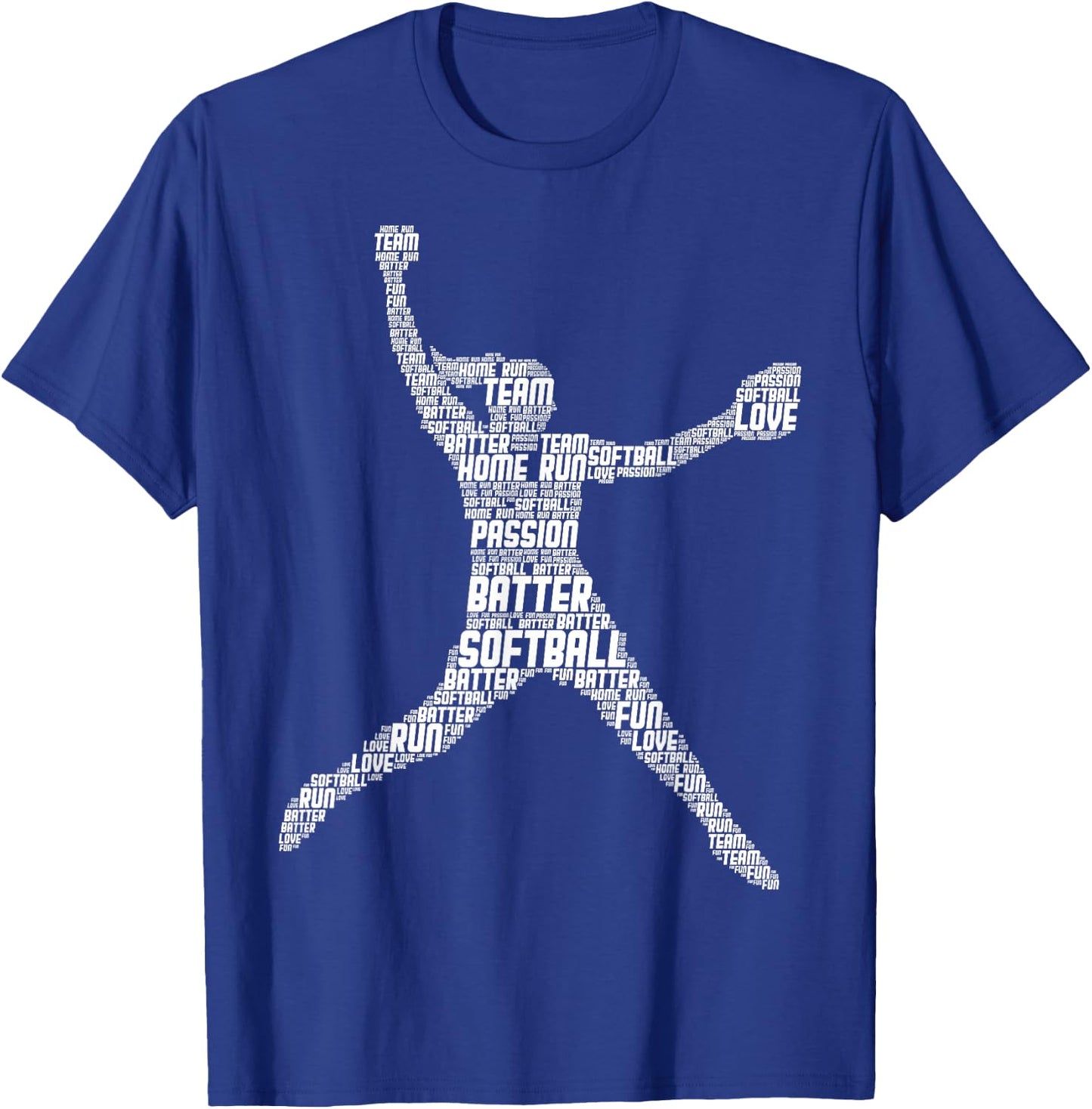 Softball Girls Women Kids T-Shirt - T-Shirt | Royal