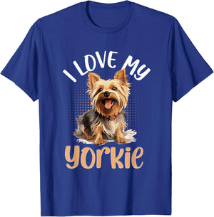 Yorkshire Terrier Dog Yorkie - I love my Yorkie T-Shirt - T-Shirt | Royal