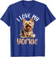 Yorkshire Terrier Dog Yorkie - I love my Yorkie T-Shirt - T-Shirt | Royal