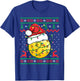 Funny Pickleball Ugly Christmas Sweater Xmas T-Shirt - T-Shirt | Royal