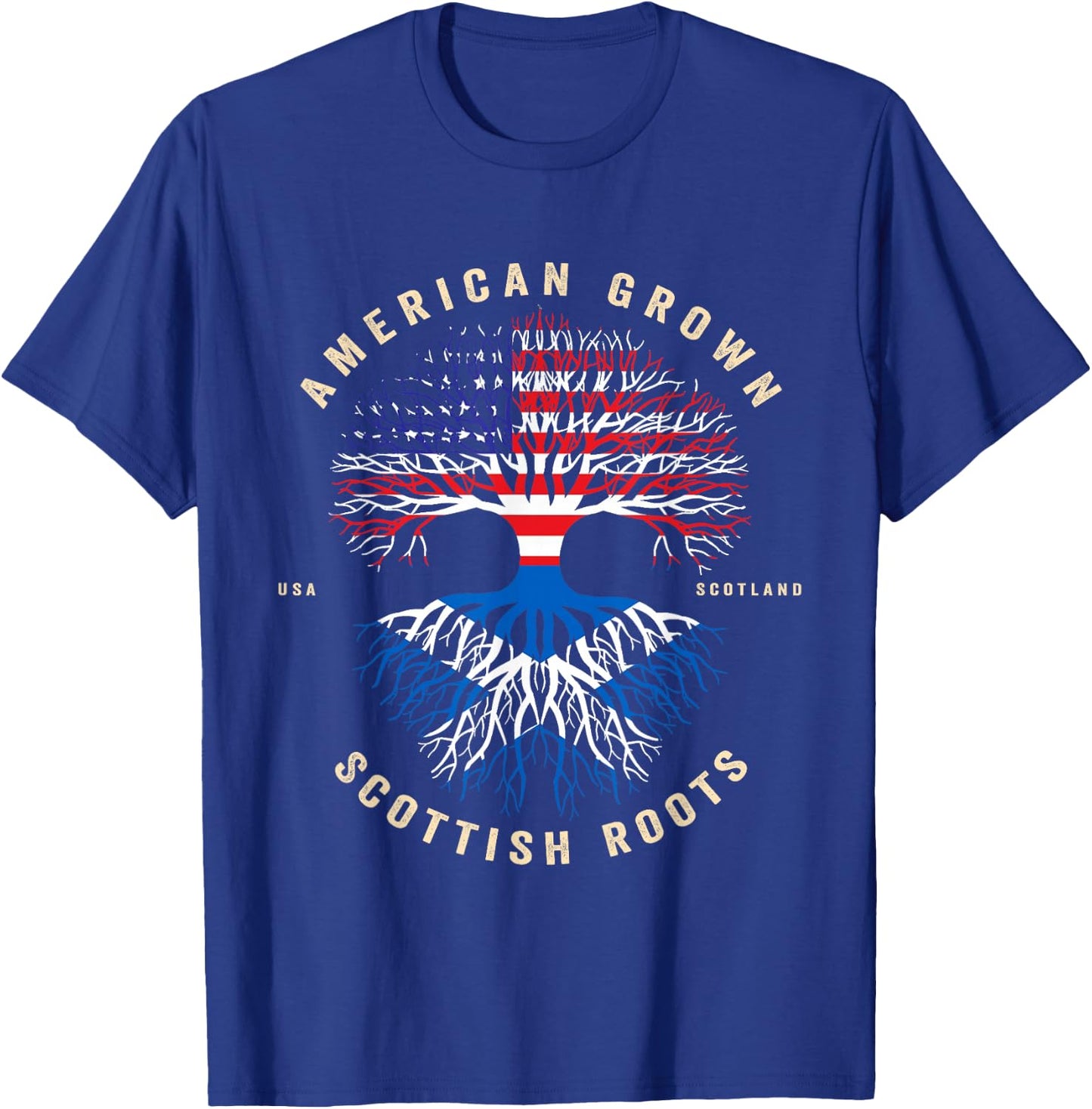American Grown with Scottish Roots - It's My DNA Scotland T-Shirt - T-Shirt | Royal