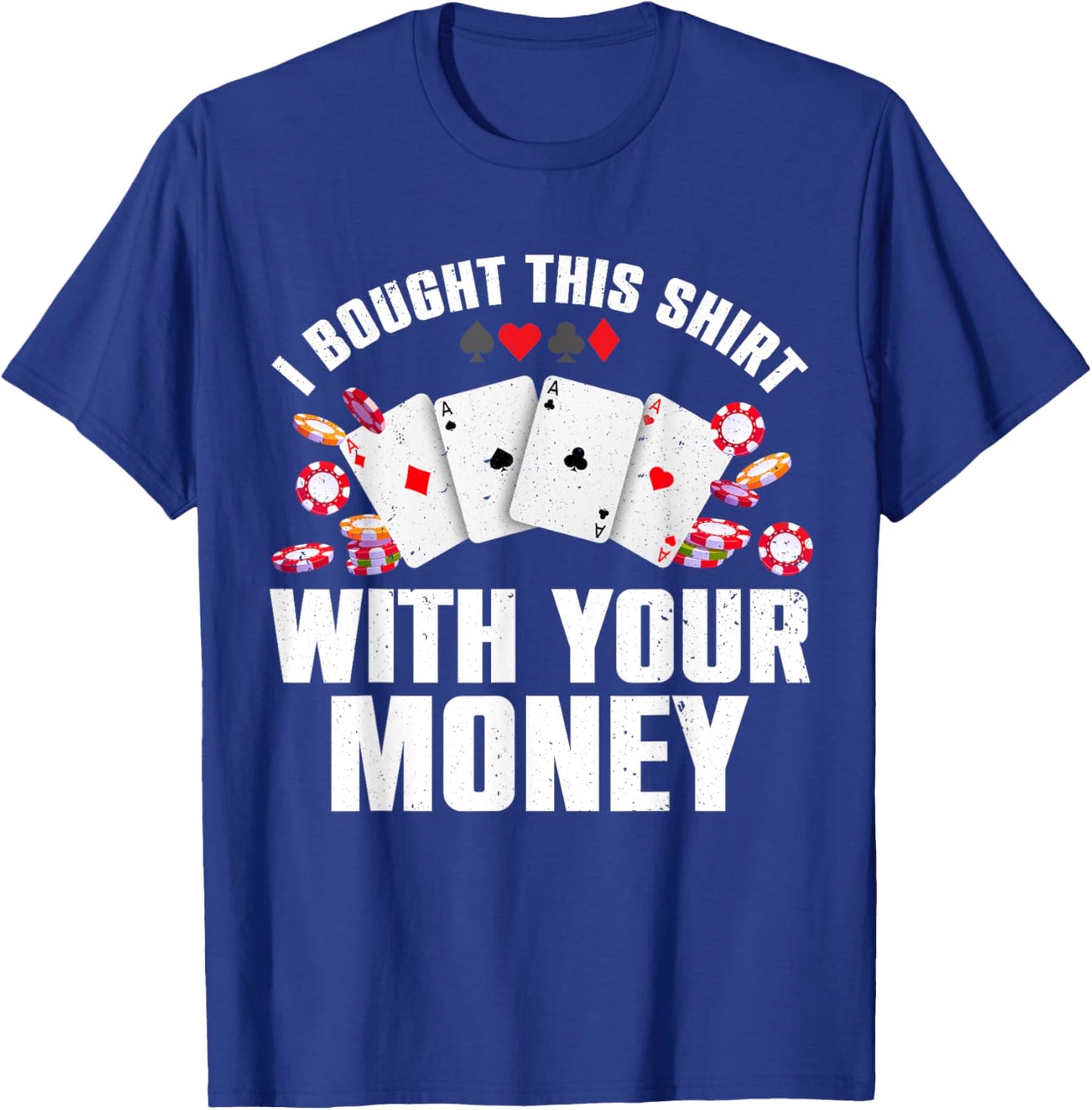 Cute Poker Lover Women Card Casino Player Gambler T-Shirt - T-Shirt | Royal