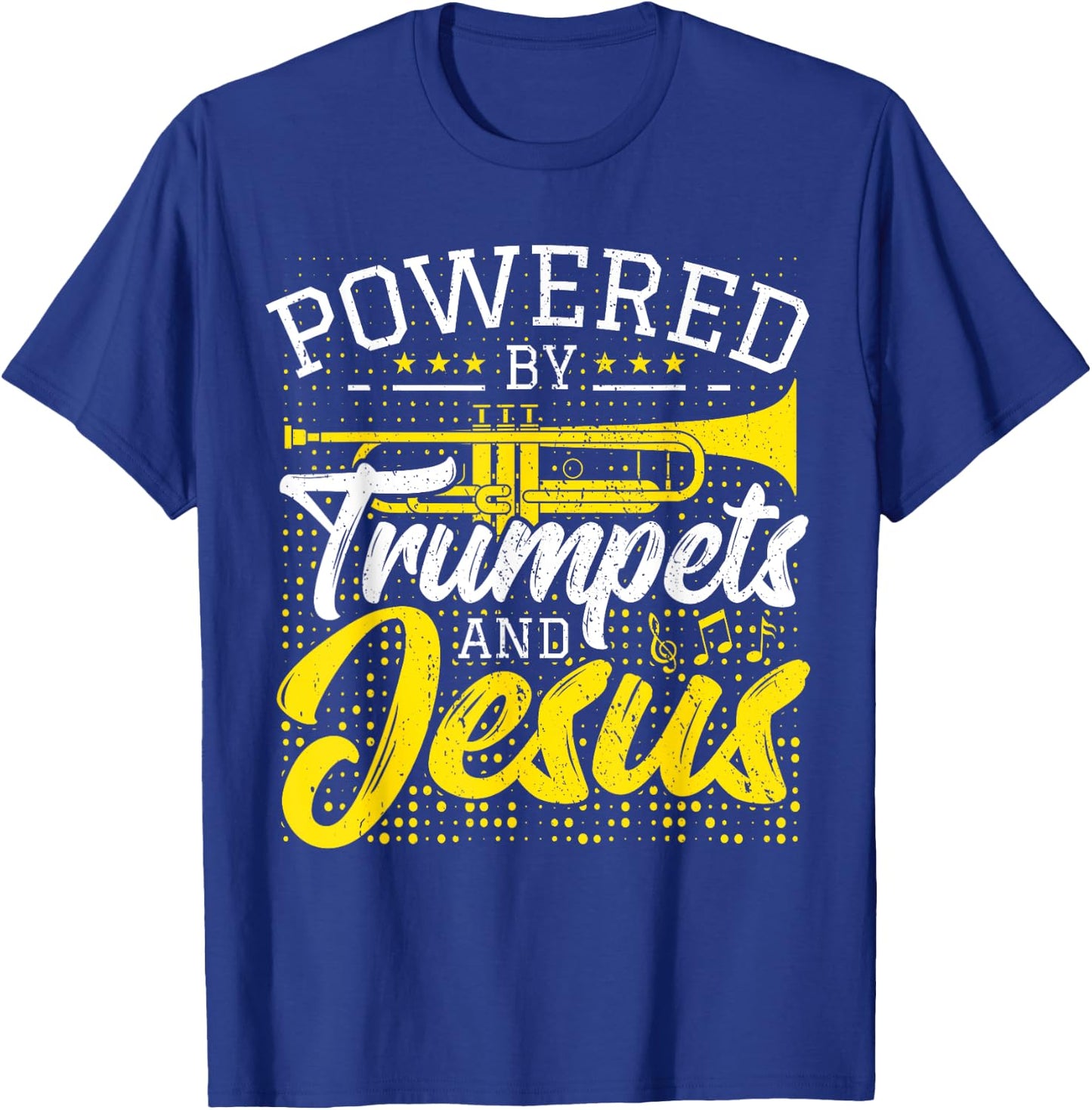 Christian Trumpet Player Jesus Christ Church Trumpeter T-Shirt - T-Shirt | Royal