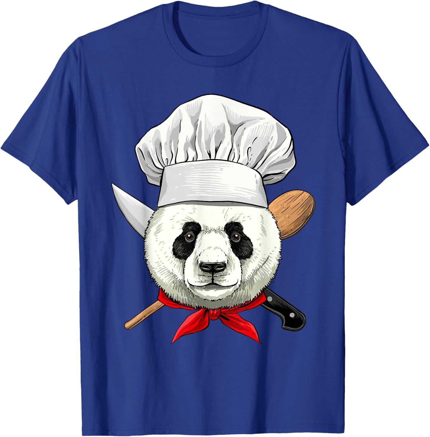 Restaurant Panda Chef Cook Culinary Kitchen Cooking Lover T-Shirt - T-Shirt | Royal