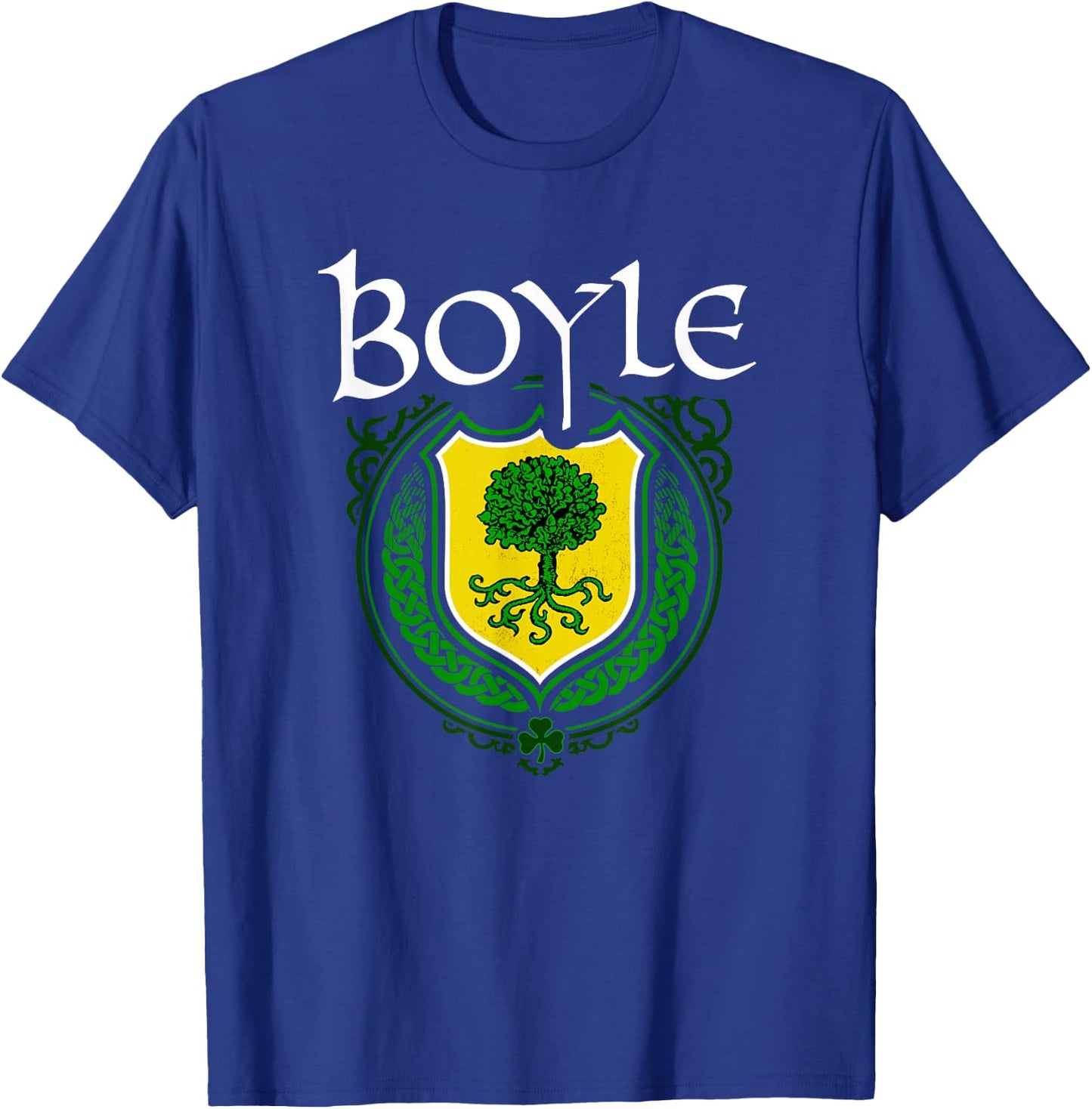 Boyle Surname Irish Clan Tartan Badge Ireland T-Shirt - T-Shirt | Royal