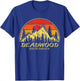 Vintage Deadwood South Dakota SD Mountains Hiking Souvenir T-Shirt - T-Shirt | Royal