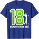 18th Birthday Golf Player Golfer Boys 18th Year Old Birthday T-Shirt - T-Shirt | Royal