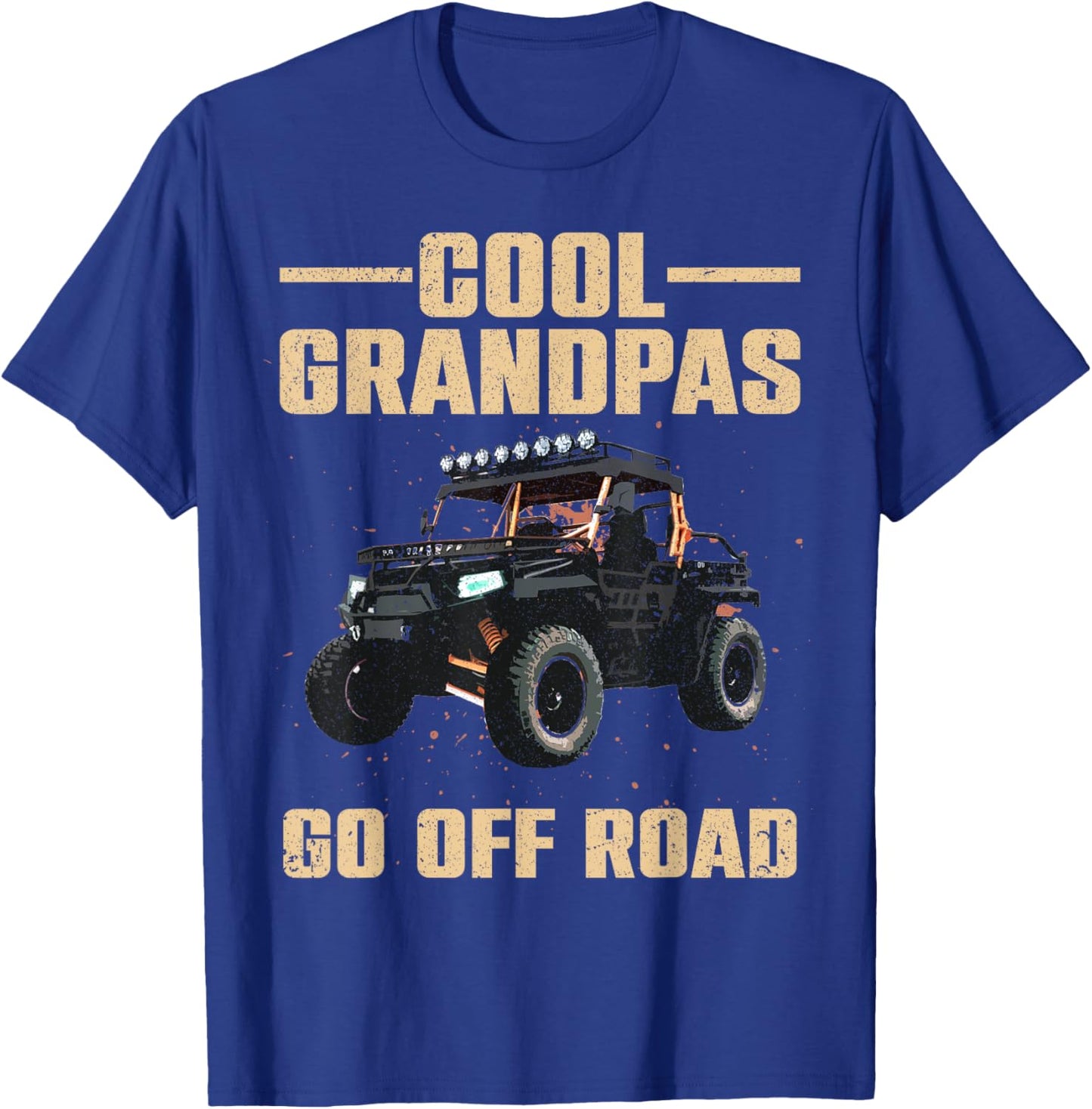 Cool SxS Design For Grandpa Men Off Road Ride UTV SxS Riding T-Shirt - T-Shirt | Royal