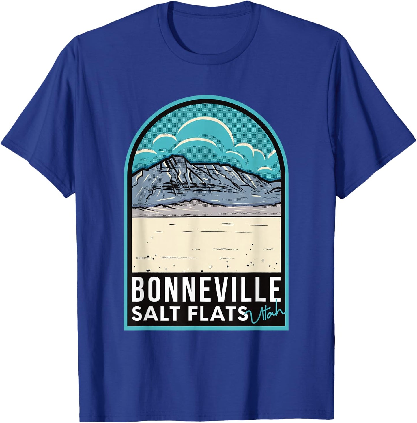 Bonneville Salt Flats Utah T-Shirt - T-Shirt | Royal