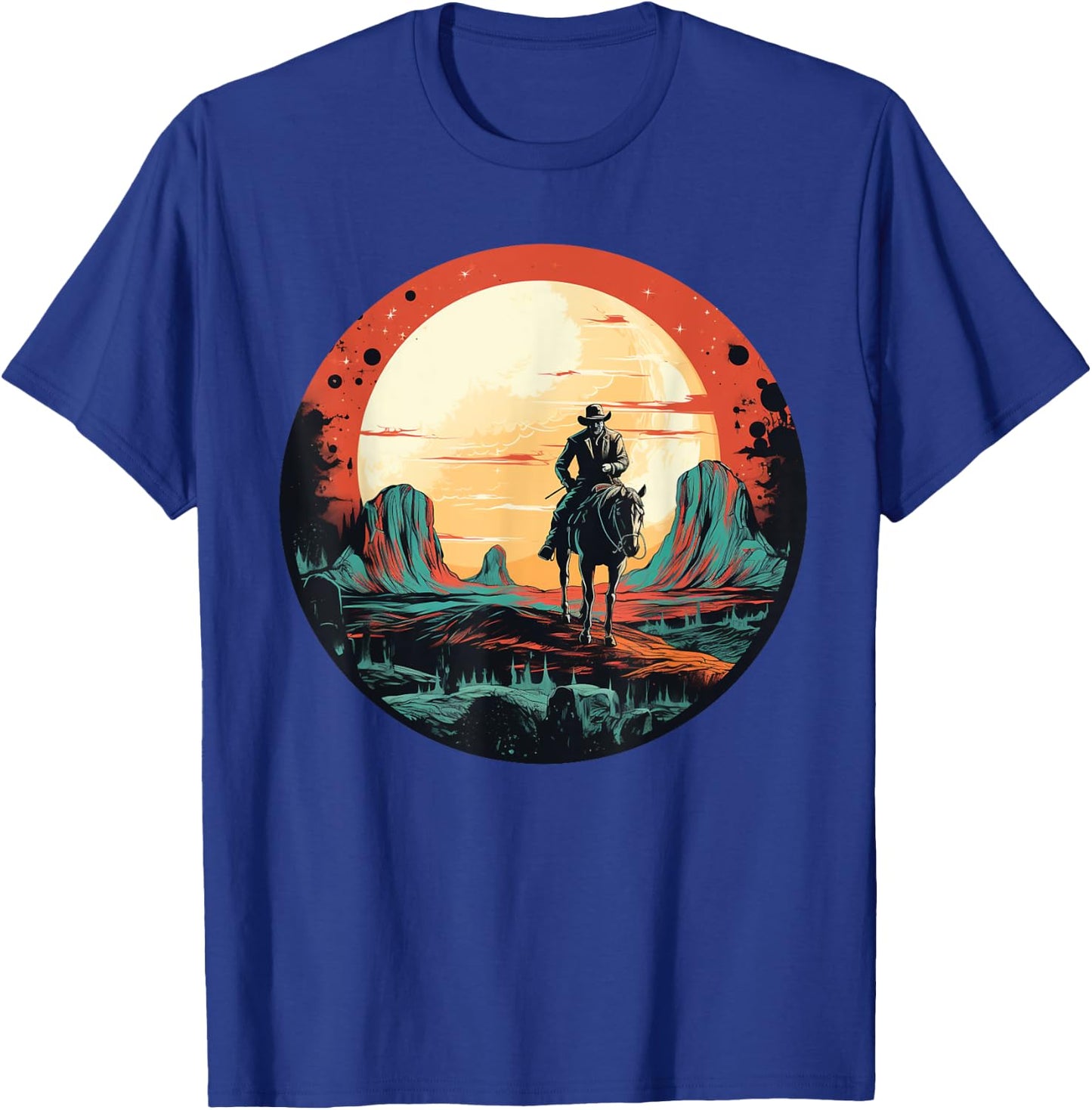 Cool Space Cowboy with Horse Costume for Boys and Girls T-Shirt - T-Shirt | Royal