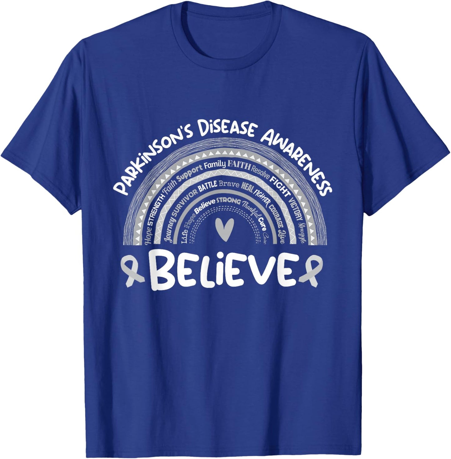 Believe | Parkinson's Awareness Month | Parkinsons Disease T-Shirt - T-Shirt | Royal