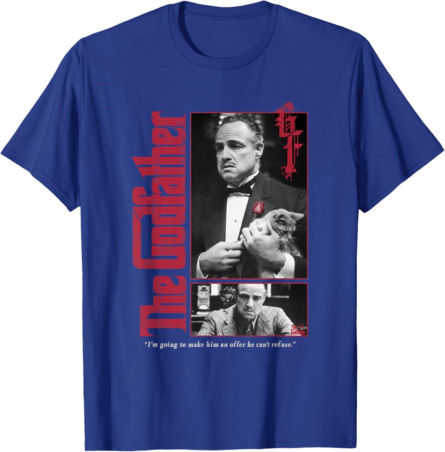 The Godfather Don Vito Offer Classic Quote Poster T-Shirt - T-Shirt | Royal