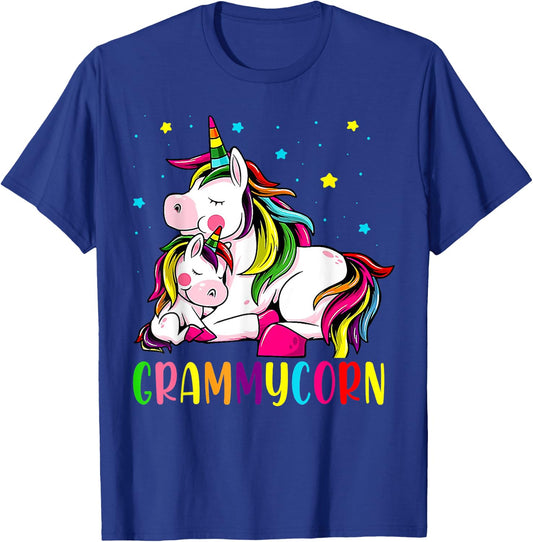 Funny Grammycorn Unicorn Costume Grammy Mom Mother's Day T-Shirt - T-Shirt | Royal