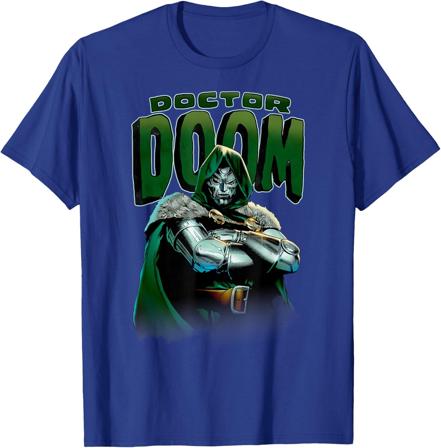 Marvel Fantastic Four Doctor Doom Crossed Arms Portrait T-Shirt - T-Shirt | Royal