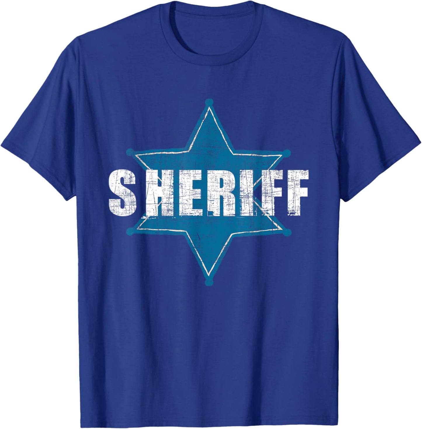 Sheriff - Law Enforcement Personnel Police Blue Line Support T-Shirt - T-Shirt | Royal