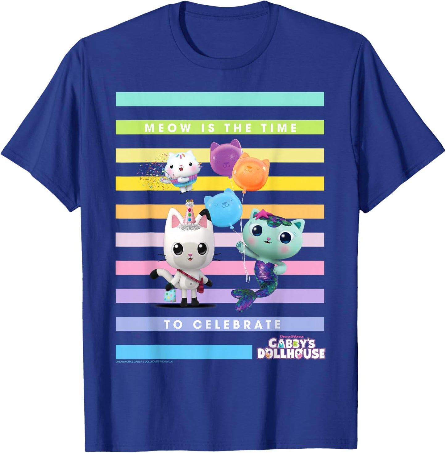 DreamWorks Gabby's Dollhouse Time to Celebrate T-Shirt - T-Shirt | Royal