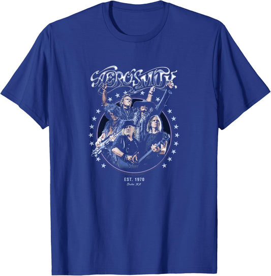 Aerosmith - Boston Est. 1970 T-Shirt - T-Shirt | Royal