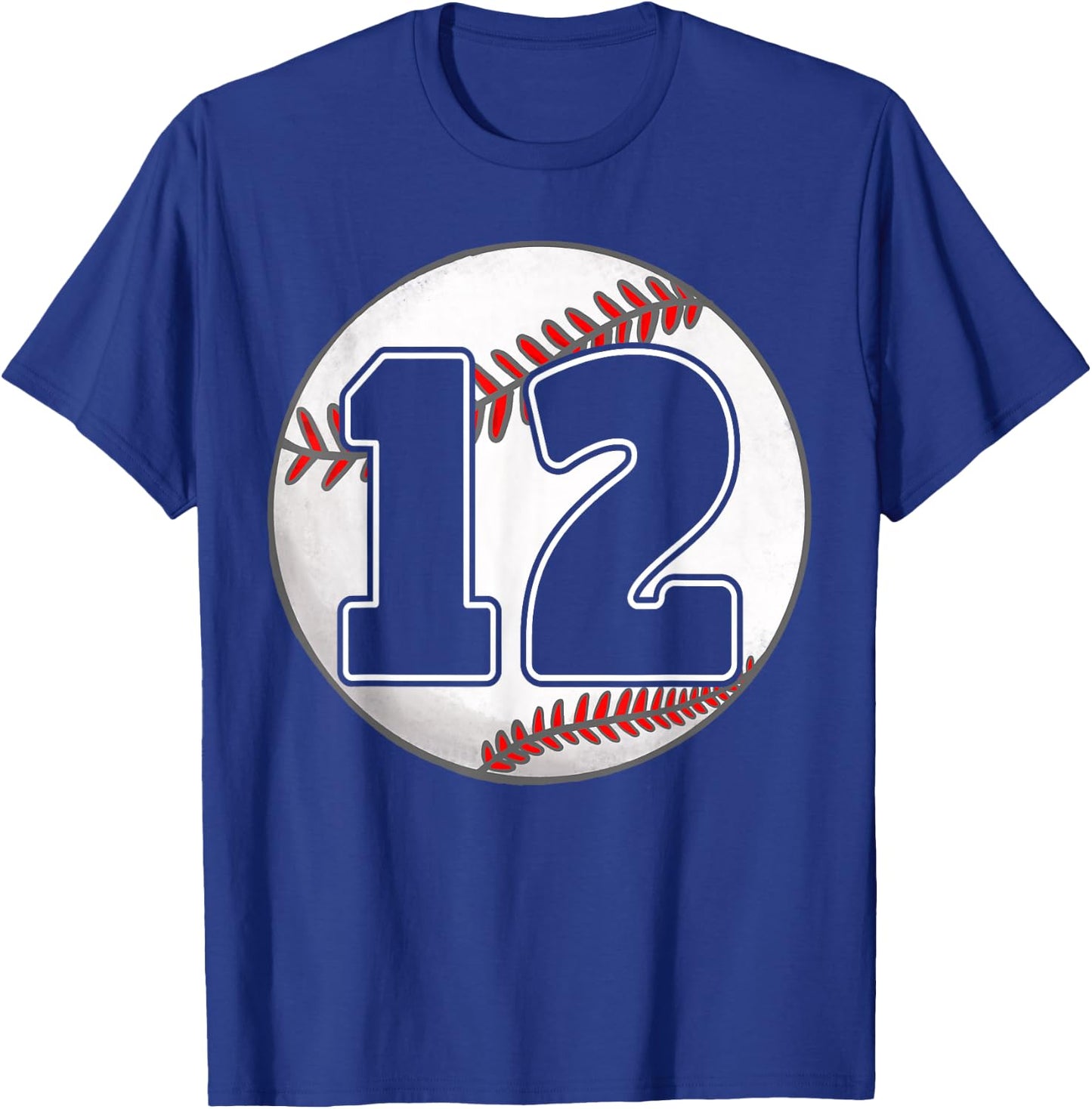 Birthday Boy 12 Baseball 12th Birthday Baseball Player T-Shirt - T-Shirt | Royal