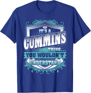 It's A Cummins Thing You Wouldn't Understand Name Vintage T-Shirt - T-Shirt | Royal