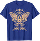 Witchy Aesthetic Celestial Mystic Death Moth Wiccan Moon T-Shirt - T-Shirt | Royal
