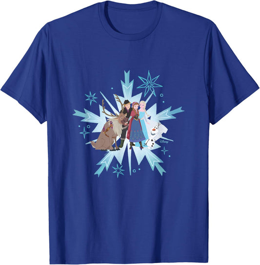 Frozen - Elsa Anna Kristoff Olaf Sven T-Shirt - T-Shirt | Royal
