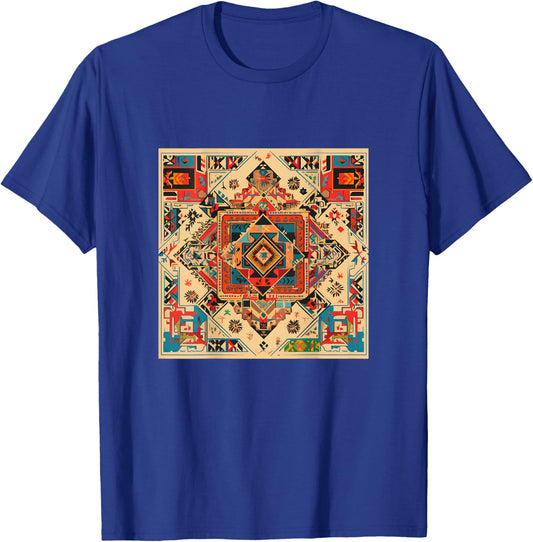 Palestinian Tatreez Pattern Arabic T-Shirt - T-Shirt | Royal